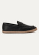 Leather PENNY STRAP ESPADRILLES | Black