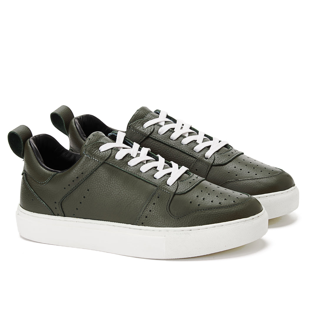 Achilles Laces Flat Sneakers - Olive