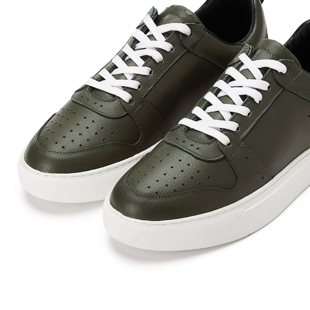 Achilles Laces Flat Sneakers - Olive