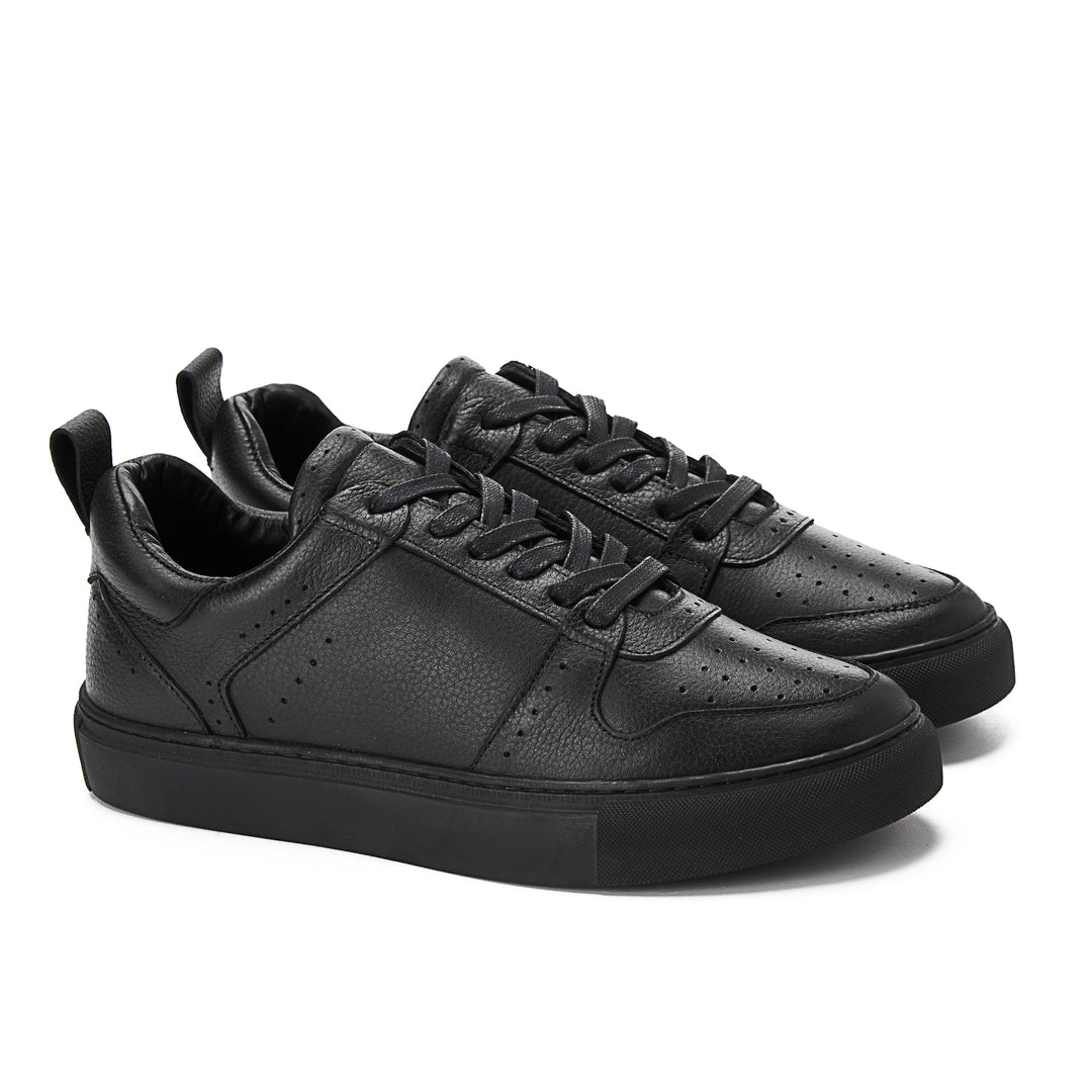 Achilles Laces Flat Sneakers - Black