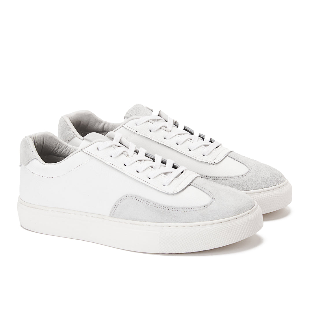 Achilles Neat Suede X Leather Sneakers - White Shades