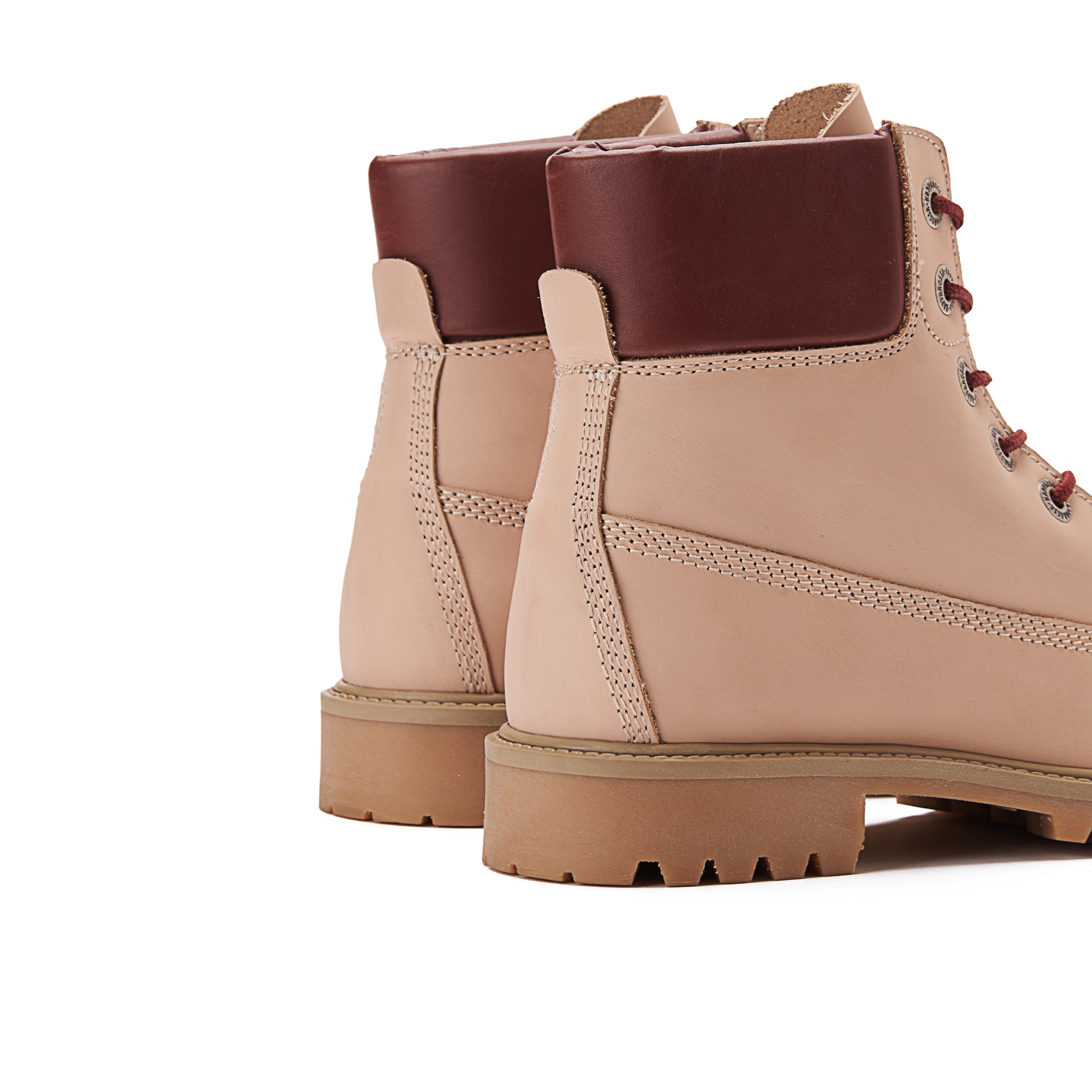 Women Genuine Leather Lace Up Half Boots - Beige – Achilles