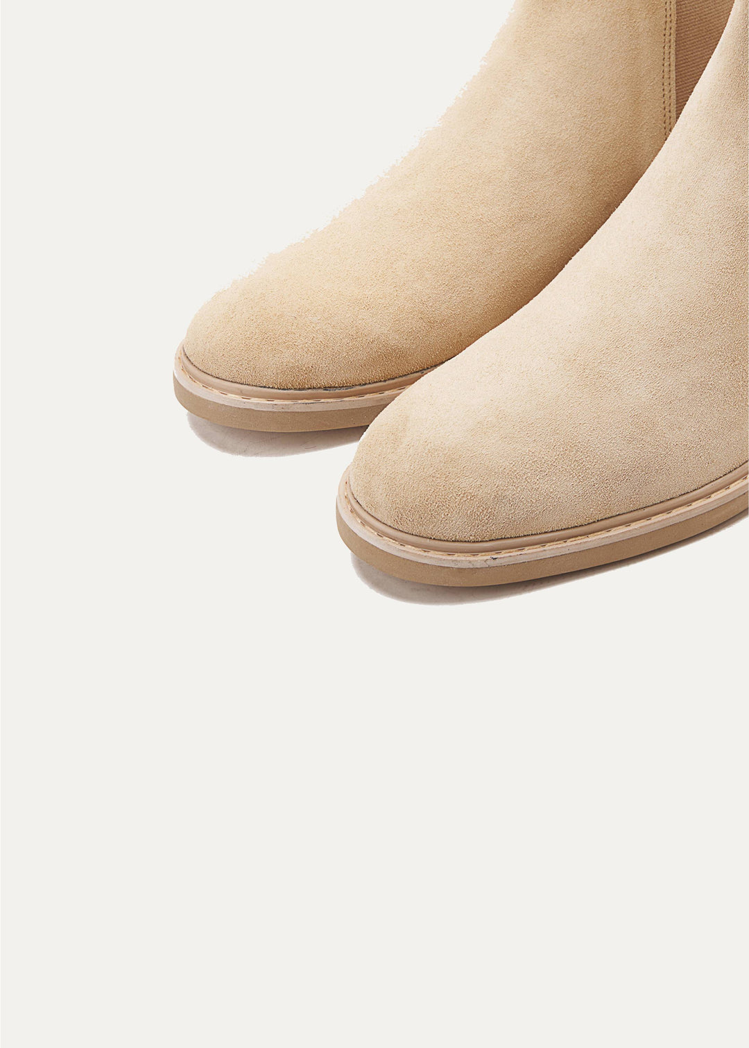 Achilles Signature Premium Suede Chelsea Boots - Beige
