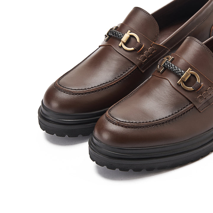 Achilles Chunky Edge Men's Loafers - Brown