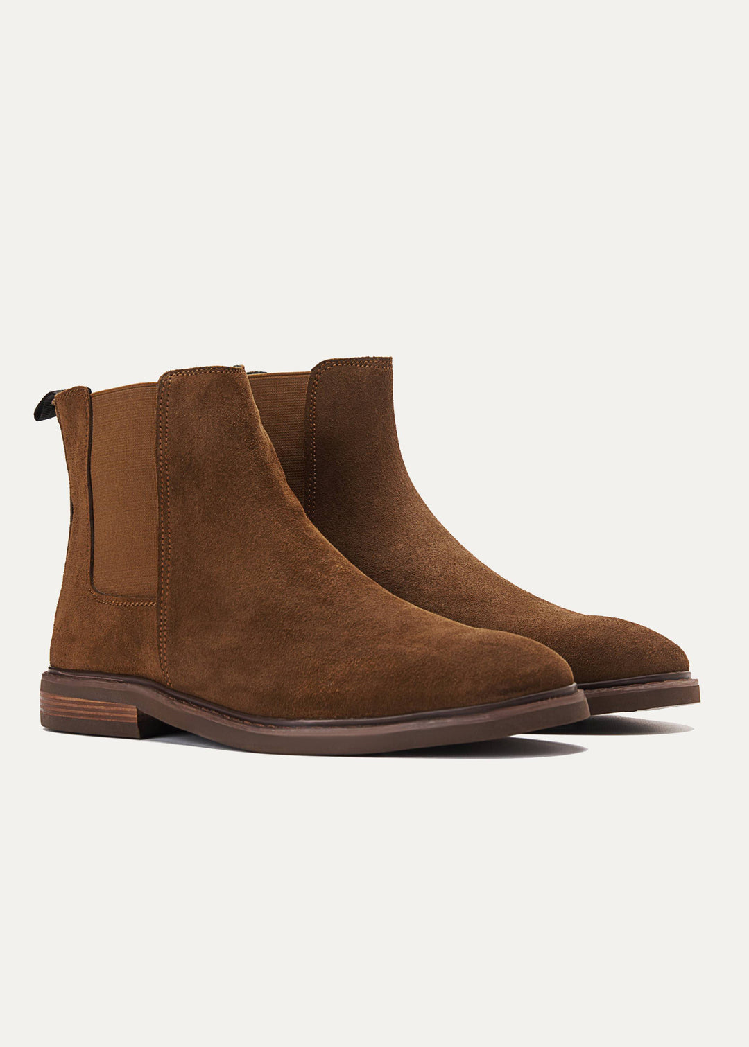 Achilles Signature Premium Suede Chelsea Boots - Cafe