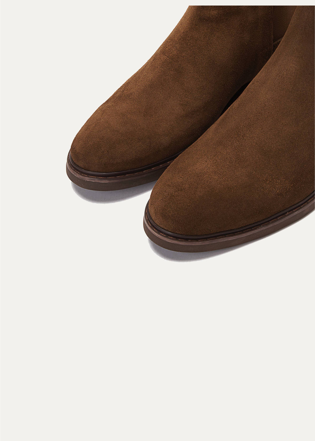 Achilles Signature Premium Suede Chelsea Boots - Cafe