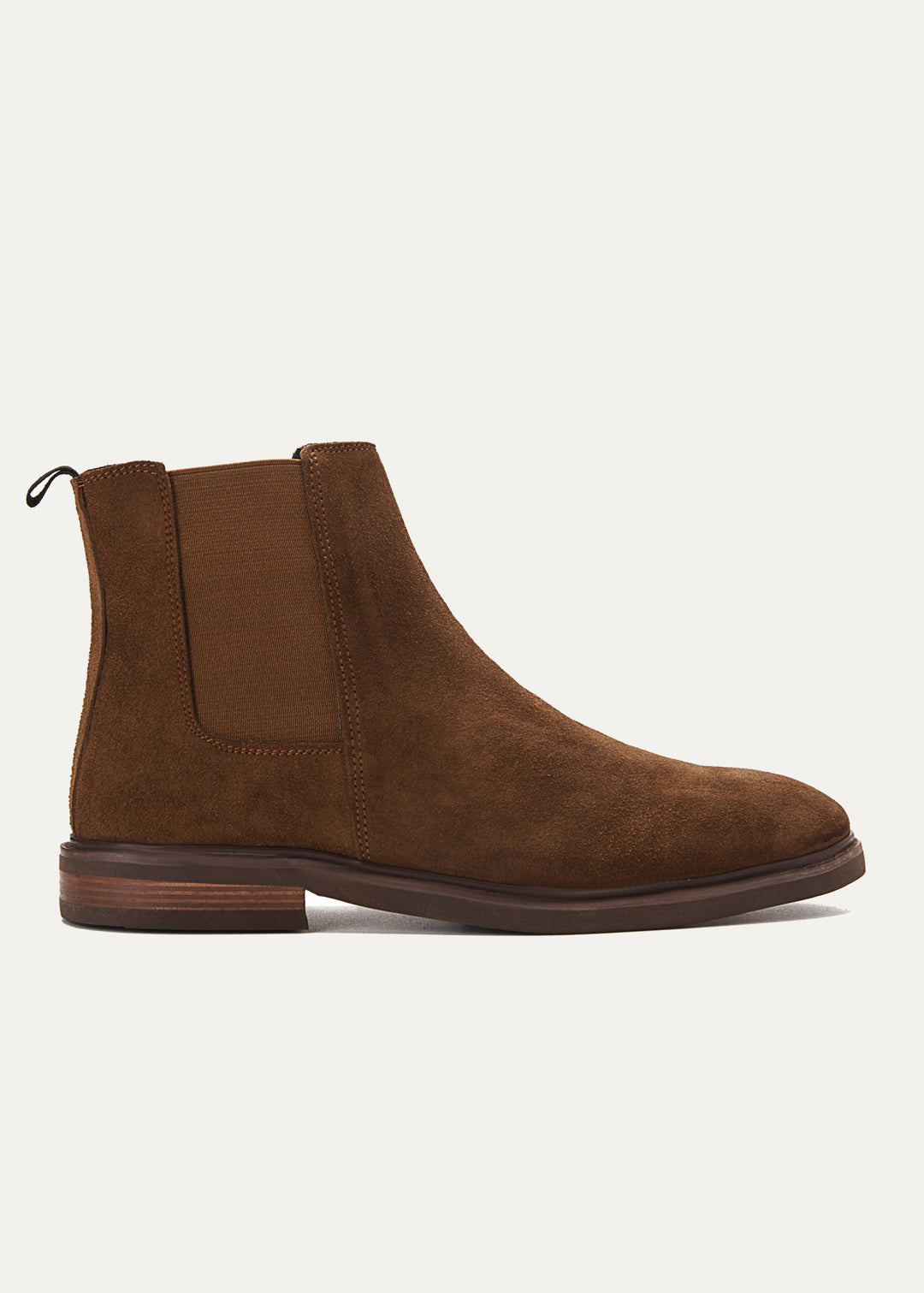 Achilles Signature Premium Suede Chelsea Boots - Cafe
