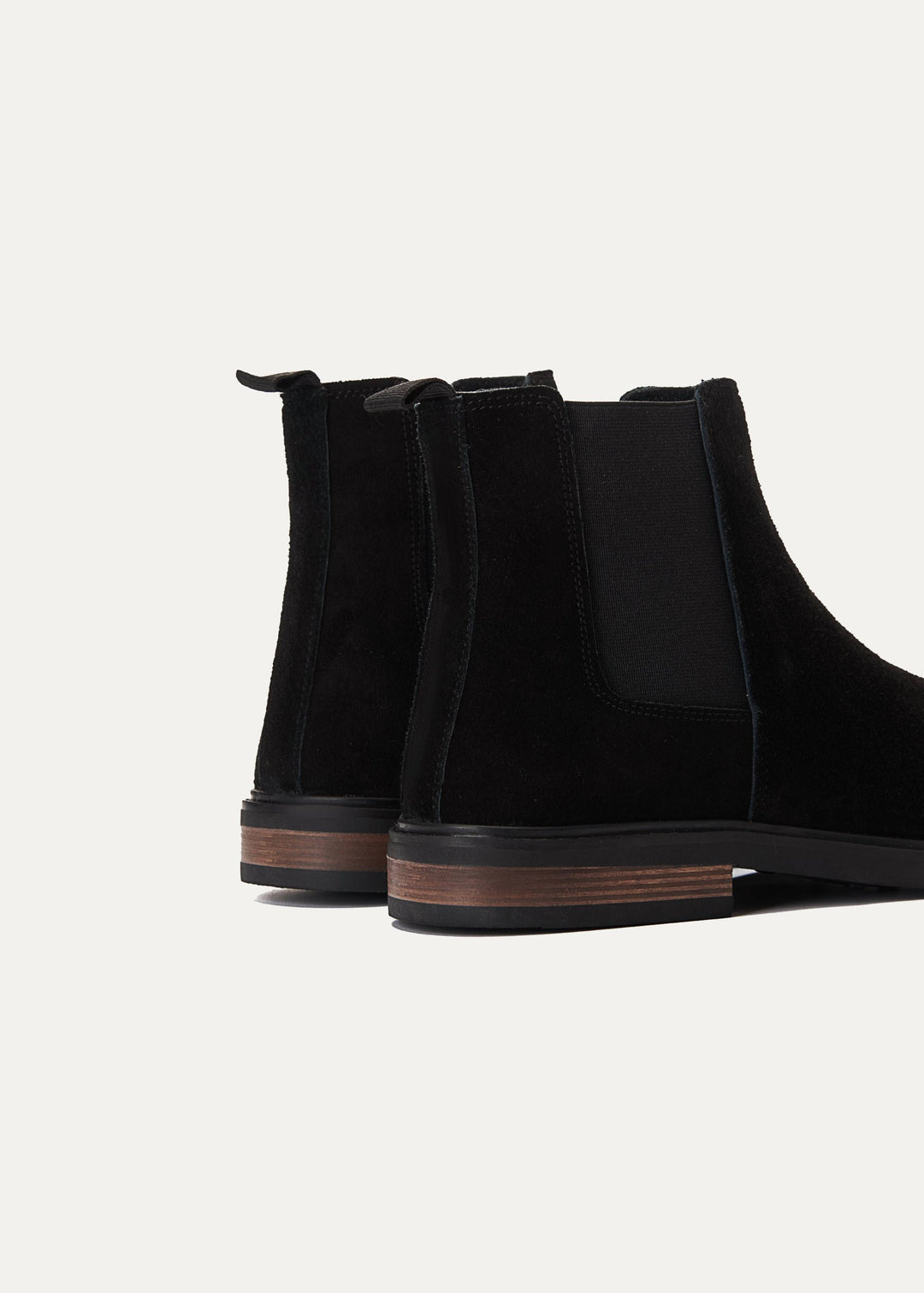 Achilles Signature Premium Suede Chelsea Boots - Black
