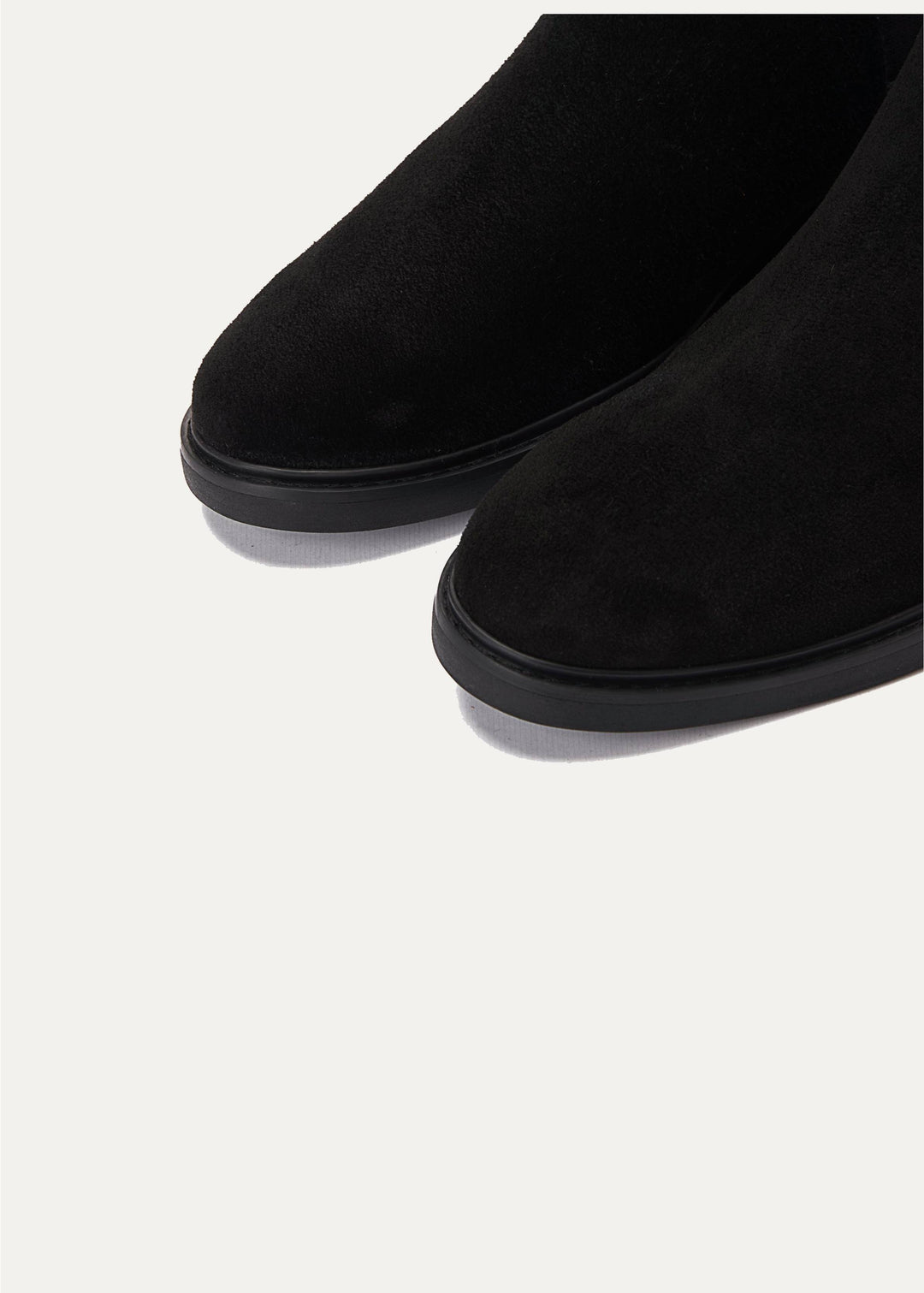 Achilles Signature Premium Suede Chelsea Boots - Black
