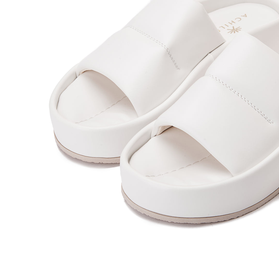 Super Comfy Platform Slides - White