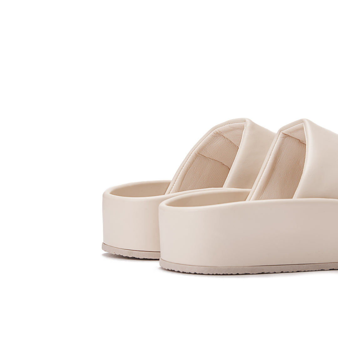 Super Comfy Platform Slides - Beige