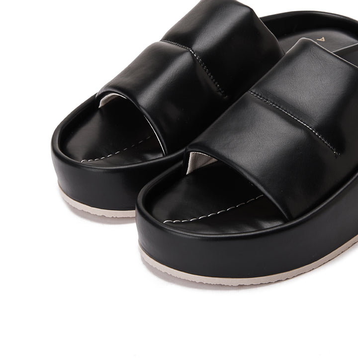 Super Comfy Platform Slides - Black