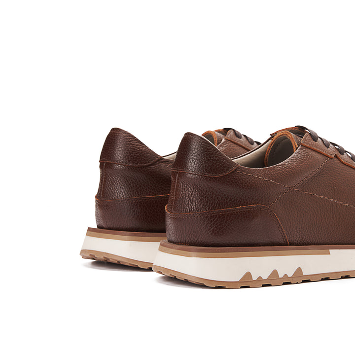 Achilles Pro - Genuine Leather Sneakers - Brown