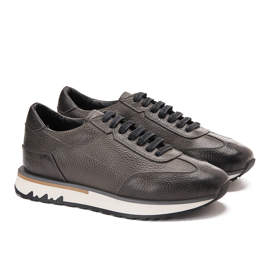 Achilles Pro - Genuine Leather Sneakers - Gray