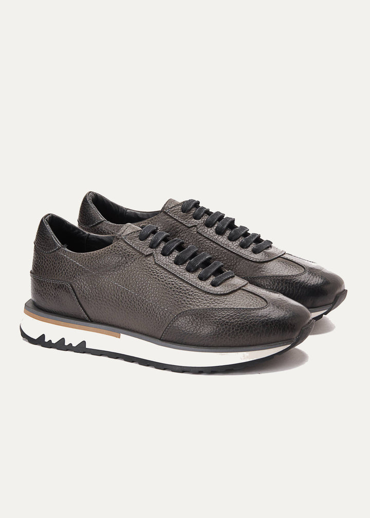 Achilles Pro - Genuine Leather Sneakers - Gray