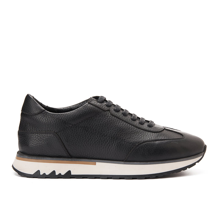 Pro Genuine Leather Sneakers | Black