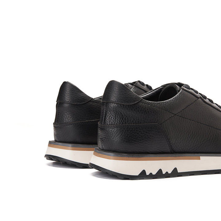Pro Genuine Leather Sneakers | Black