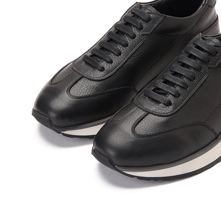 Achilles Pro - Genuine Leather Sneakers - Black