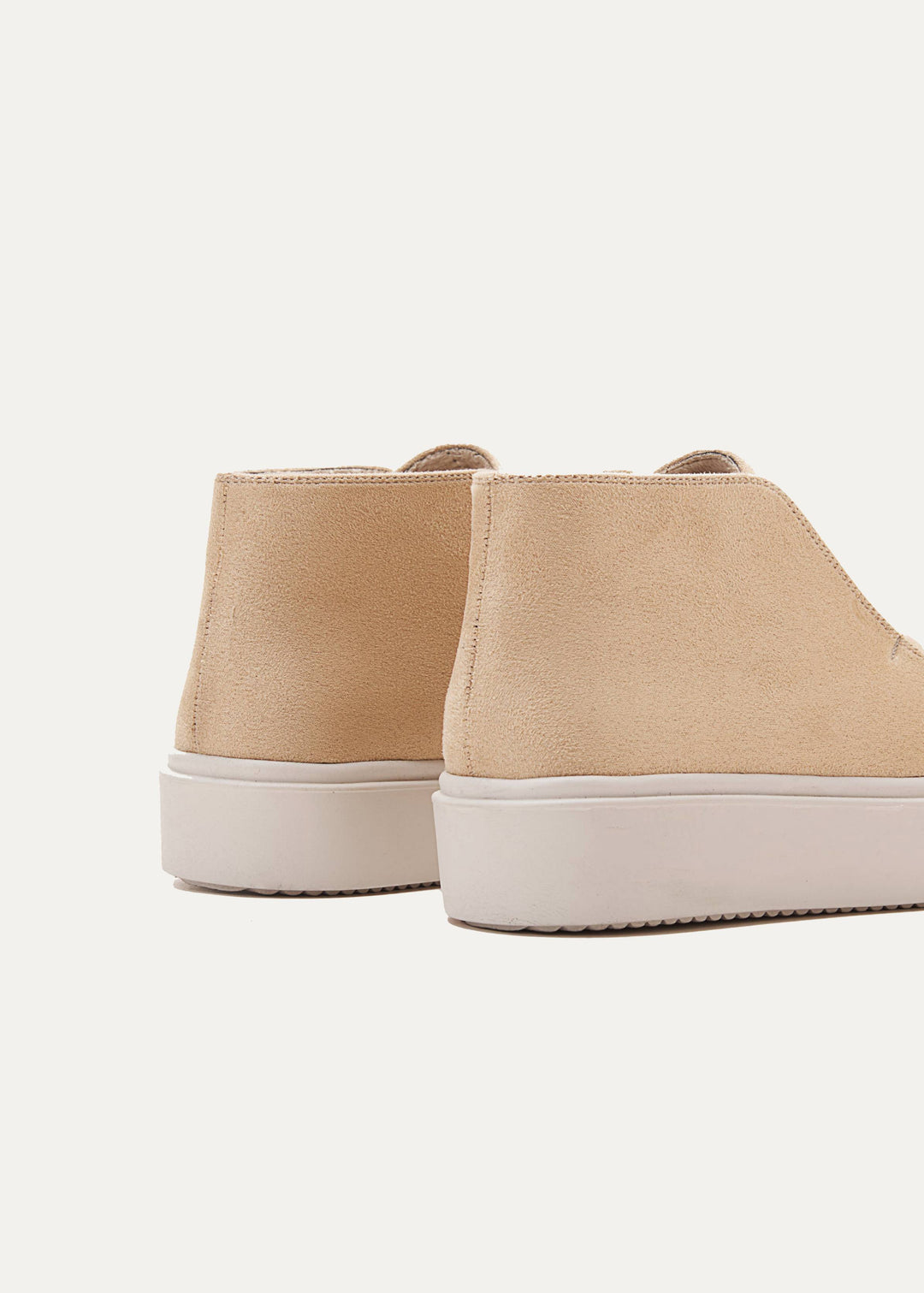 Women Quality Suede Ankle Sneakers - Beige
