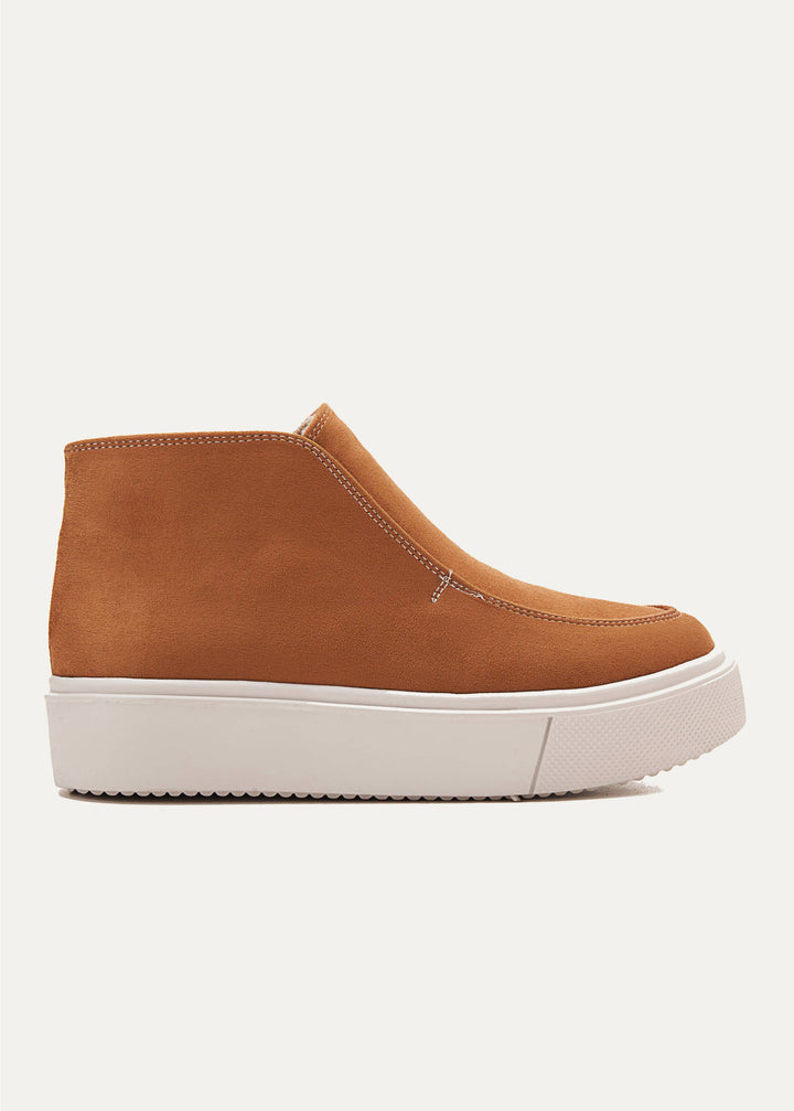 Women Quality Suede Ankle Sneakers - Havana