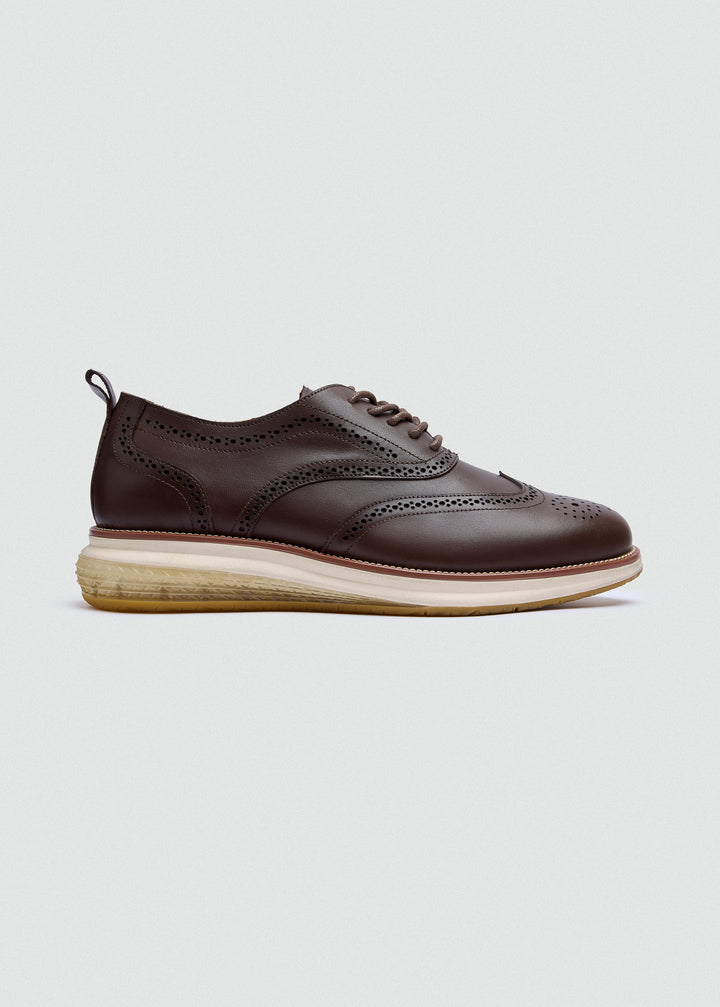 Wingtip Brogue Lace-Up - Brown