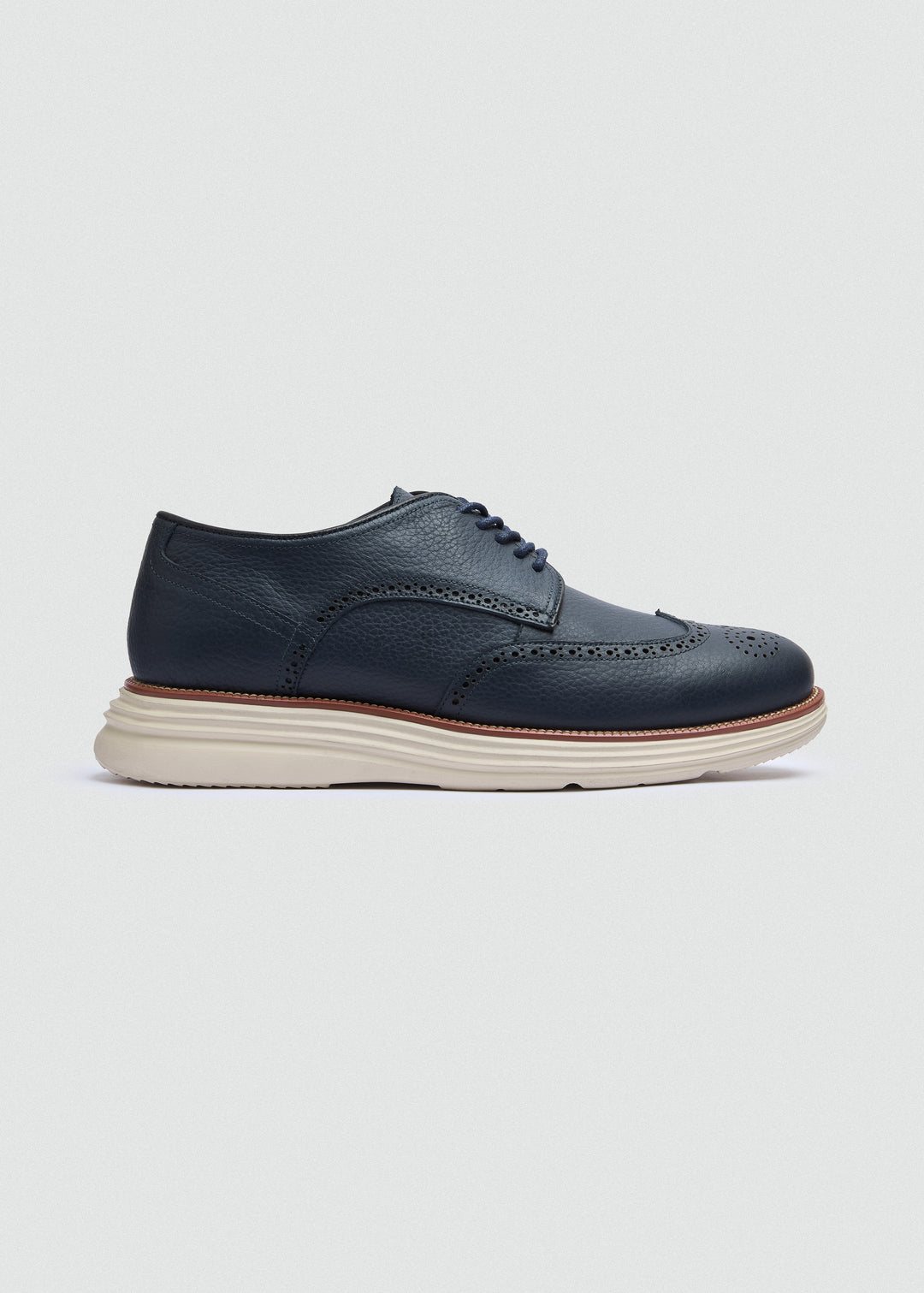 Wingtip Brogue Derby - Textured Navy