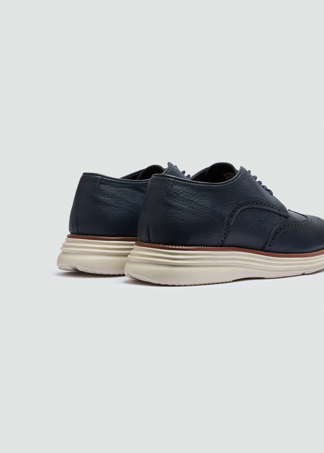 Wingtip Brogue Derby - Textured Navy