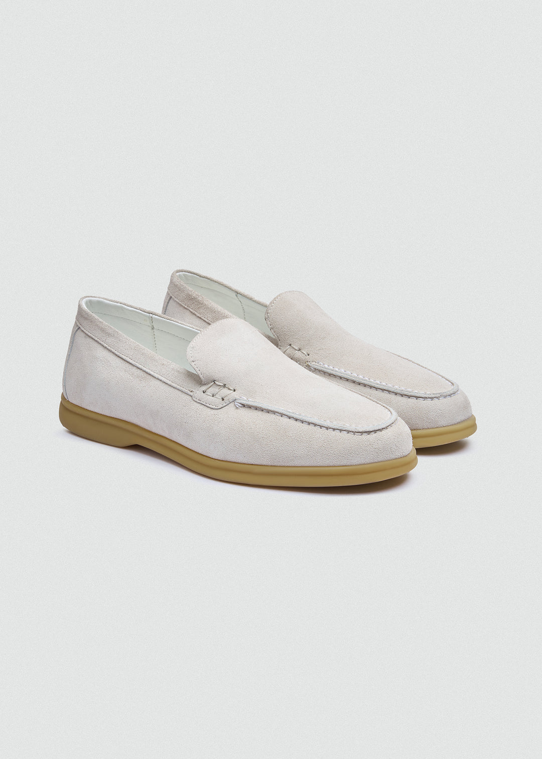 Soft Loafers - Suede White