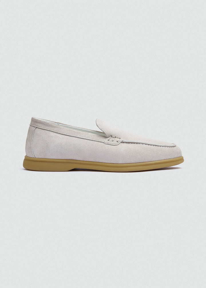 Soft Loafers - Suede White