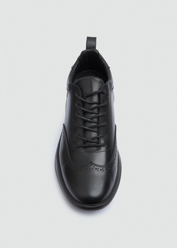 Wingtip Brogue Sneaker - Black