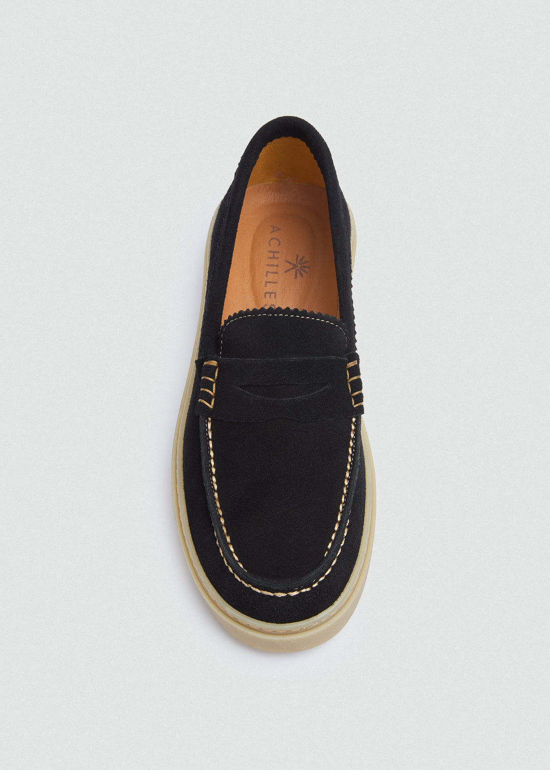 Espadrille Penny Loafer - Suede Navy Blue