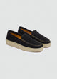 Espadrille Penny Loafer - Suede Navy Blue