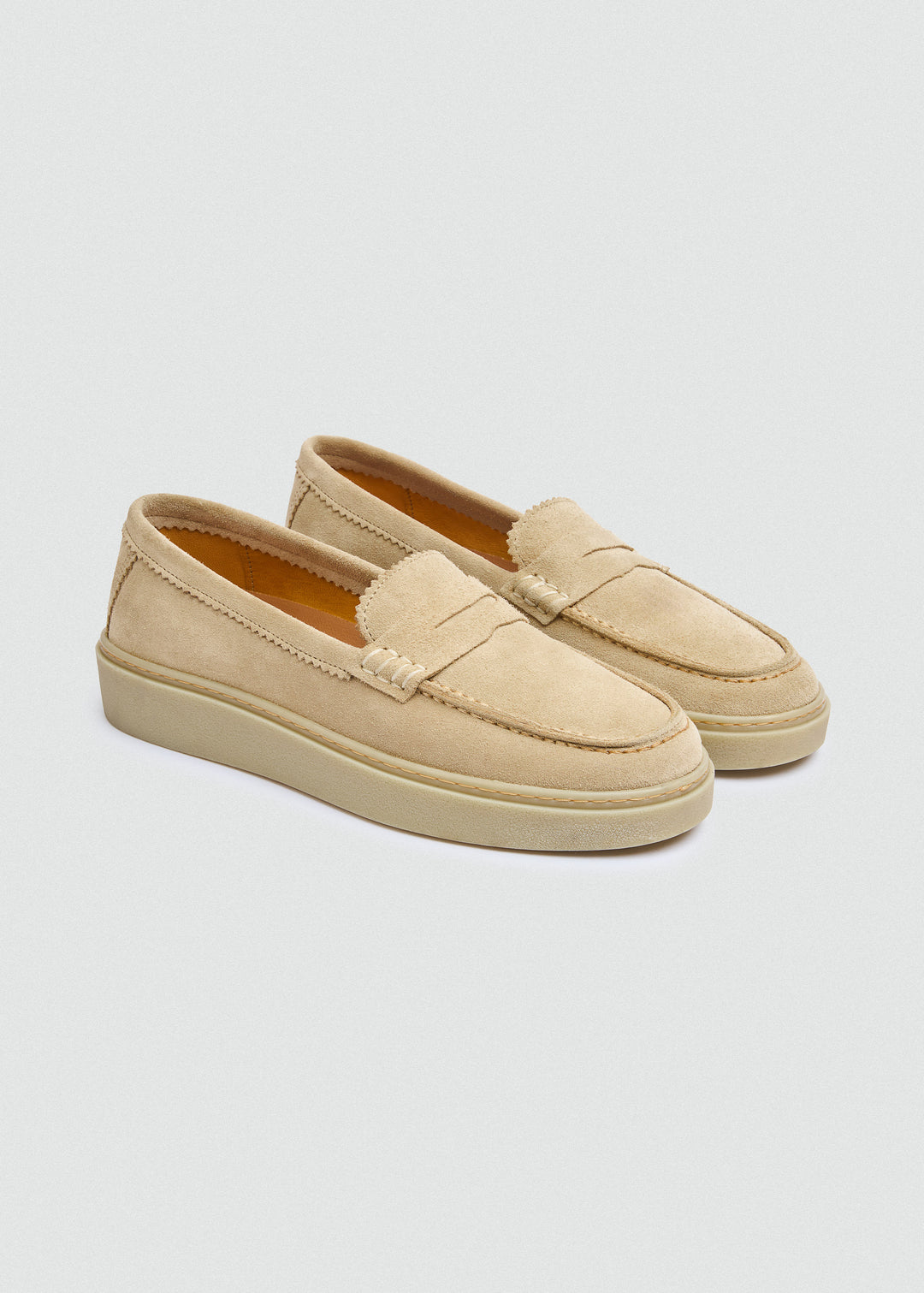 Espadrille Penny Loafer - Suede Beige