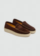 Espadrille Penny Loafer - Suede Brown