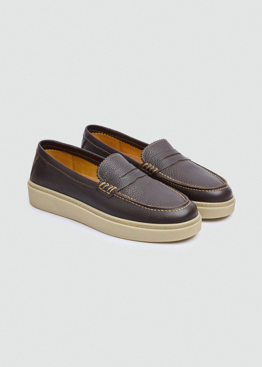 Espadrille Penny Loafer - Textured Brown
