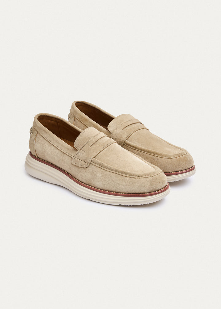 Penny Loafer - Suede Beige