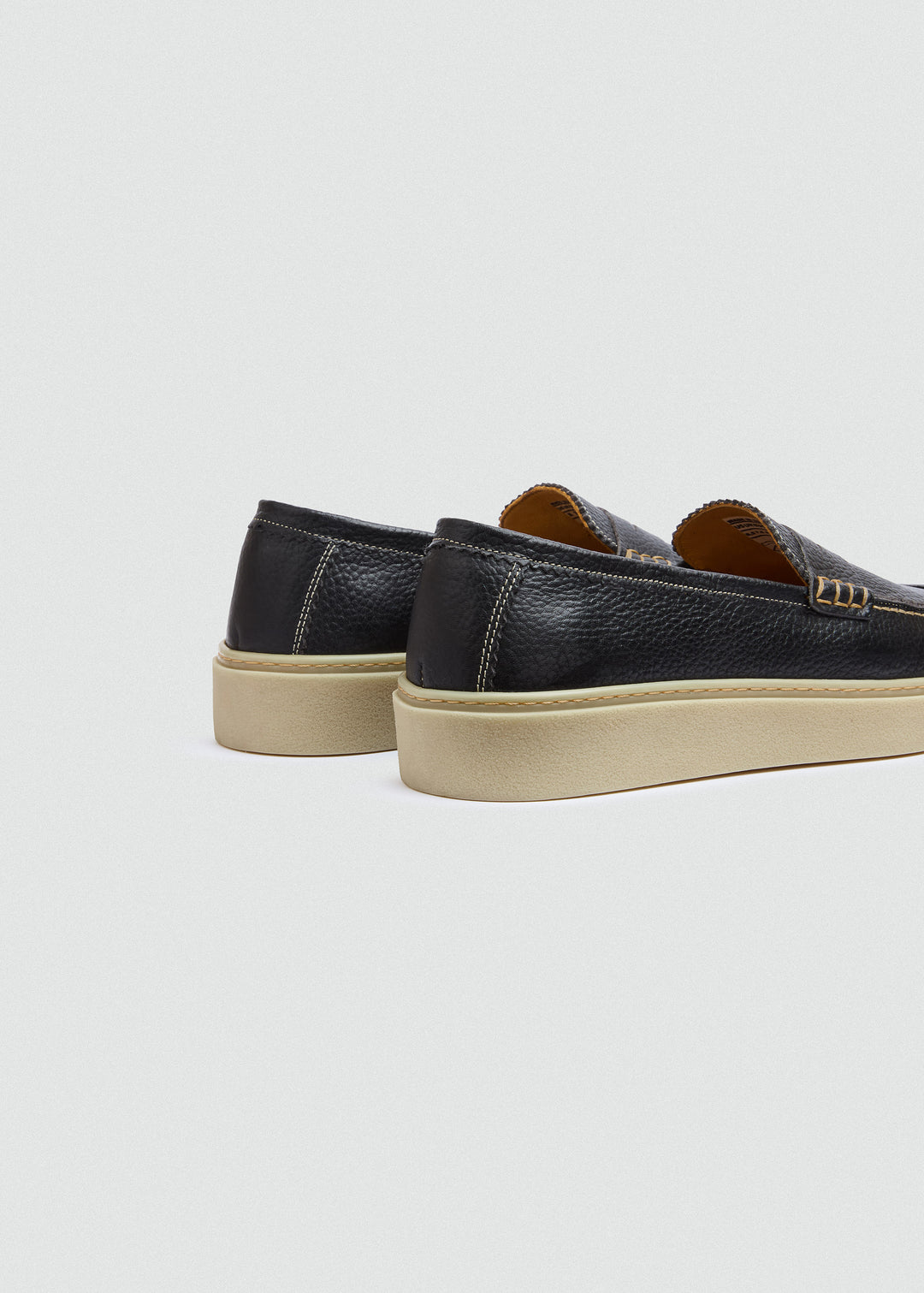 Espadrille Penny Loafer - Textured Black