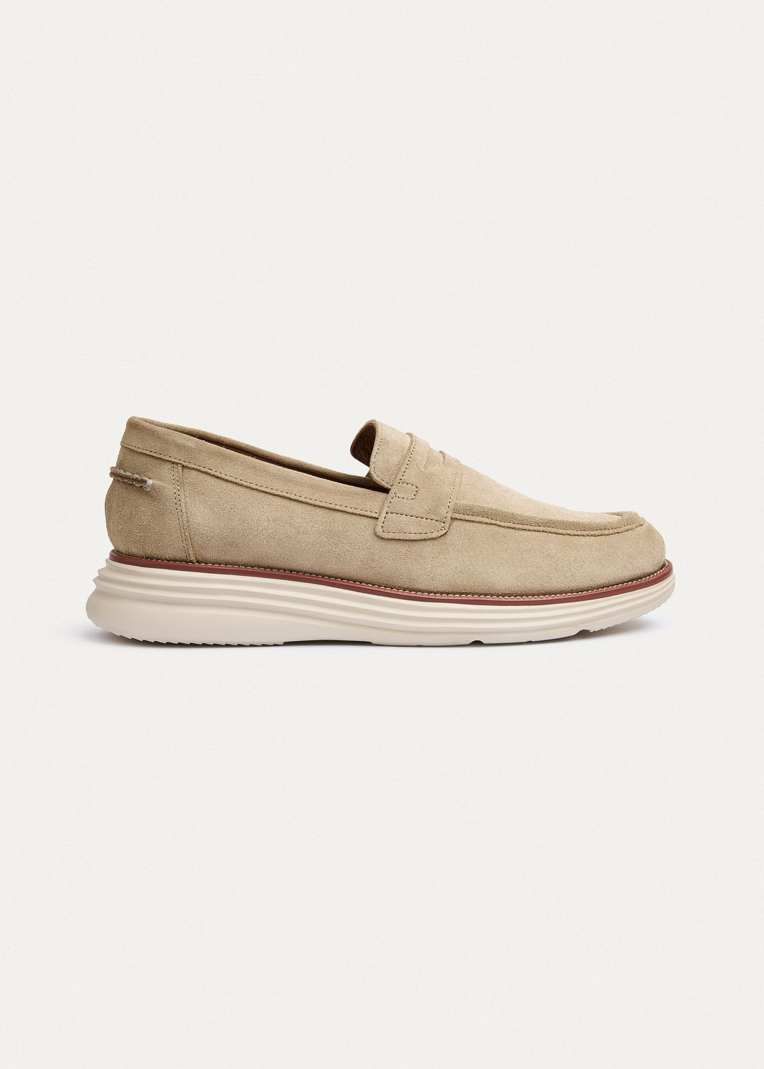 Penny Loafer - Suede Beige