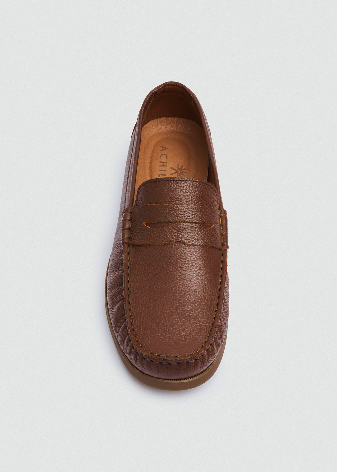 Slip-On Classic Boat Shoes - Textured Light Brown