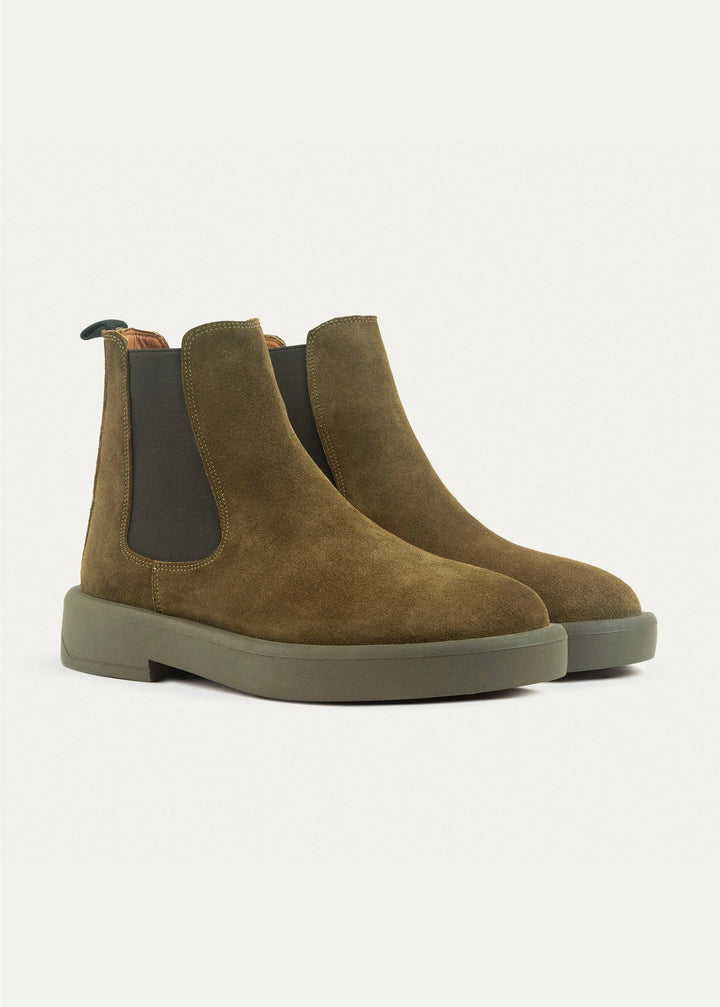 Rustic Luxe Chelsea Boots- Olive
