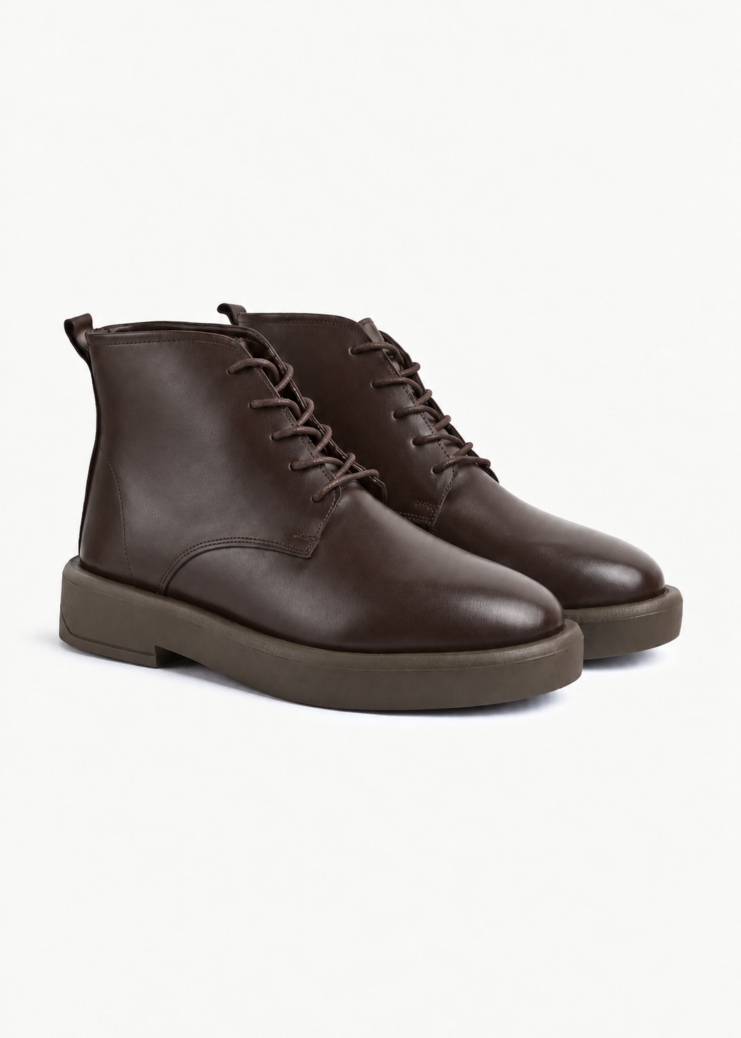 Heritage Brogue Boots - Genuine Leather Brown