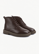 Heritage Brogue Boots - Genuine Leather Brown