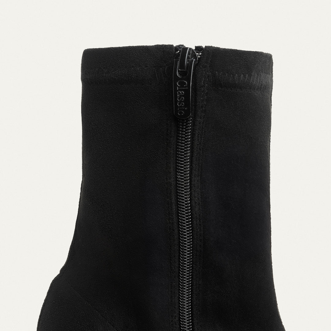 Sienna Classic Suede Boots - Black