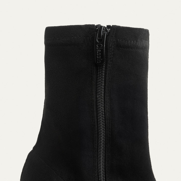 Sienna Classic Suede Boots - Black