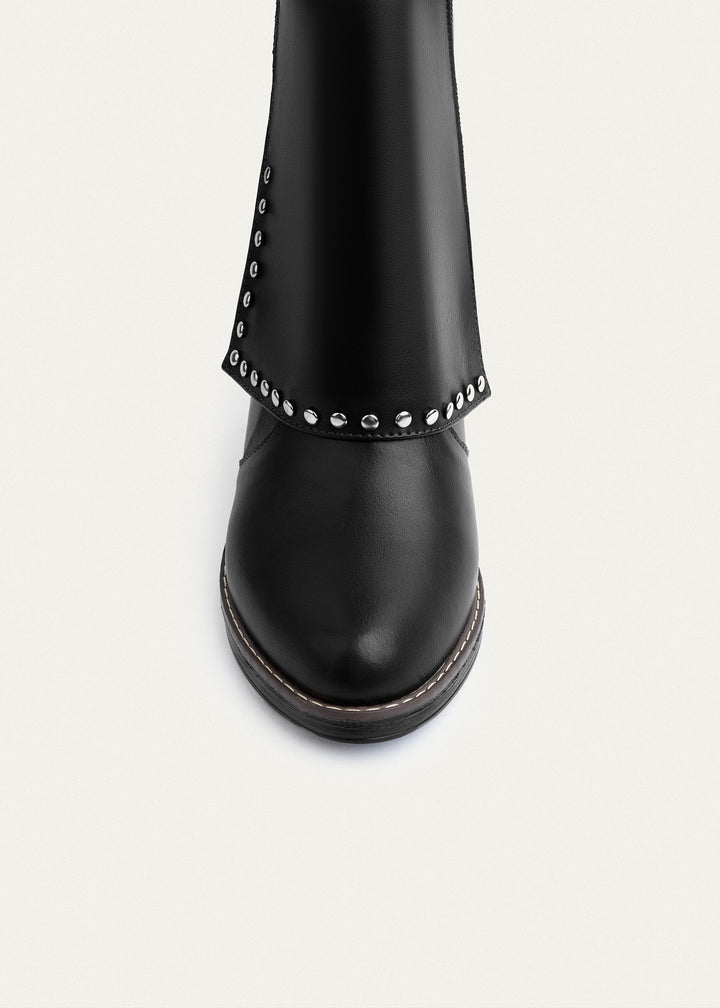 Rodeo Studded Mid Boots | Black