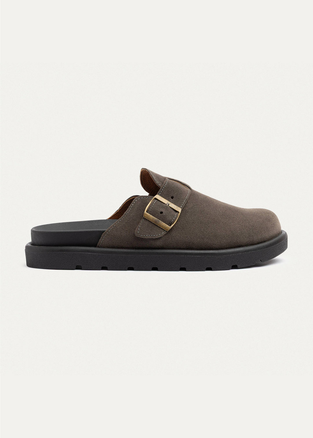 Achilles | Classic Buckle Clogs | Gray