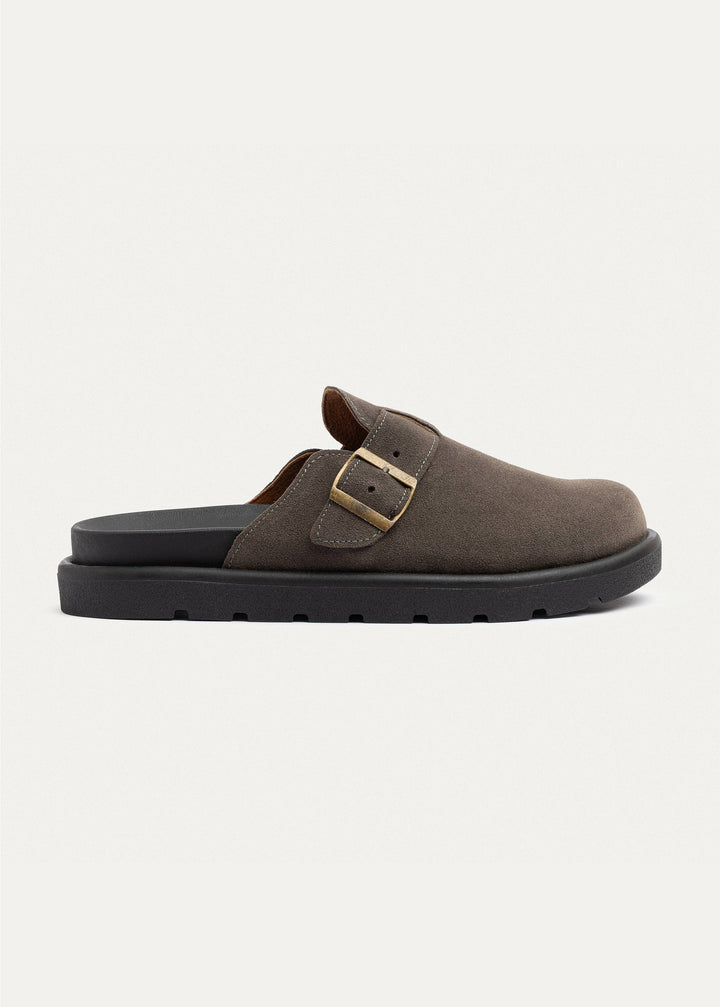 Achilles | Classic Buckle Clogs | Gray