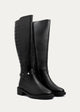 Rebel Quilted Tall Boots | Black