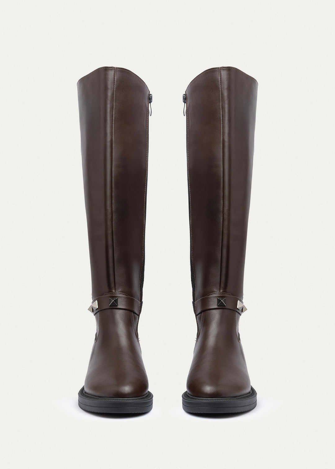 Achilles | Rebel Quilted Tall Boots| Brown