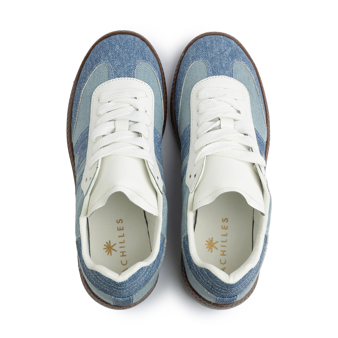 G-Sneakers | Laceup Comfy Sneakers - Denim